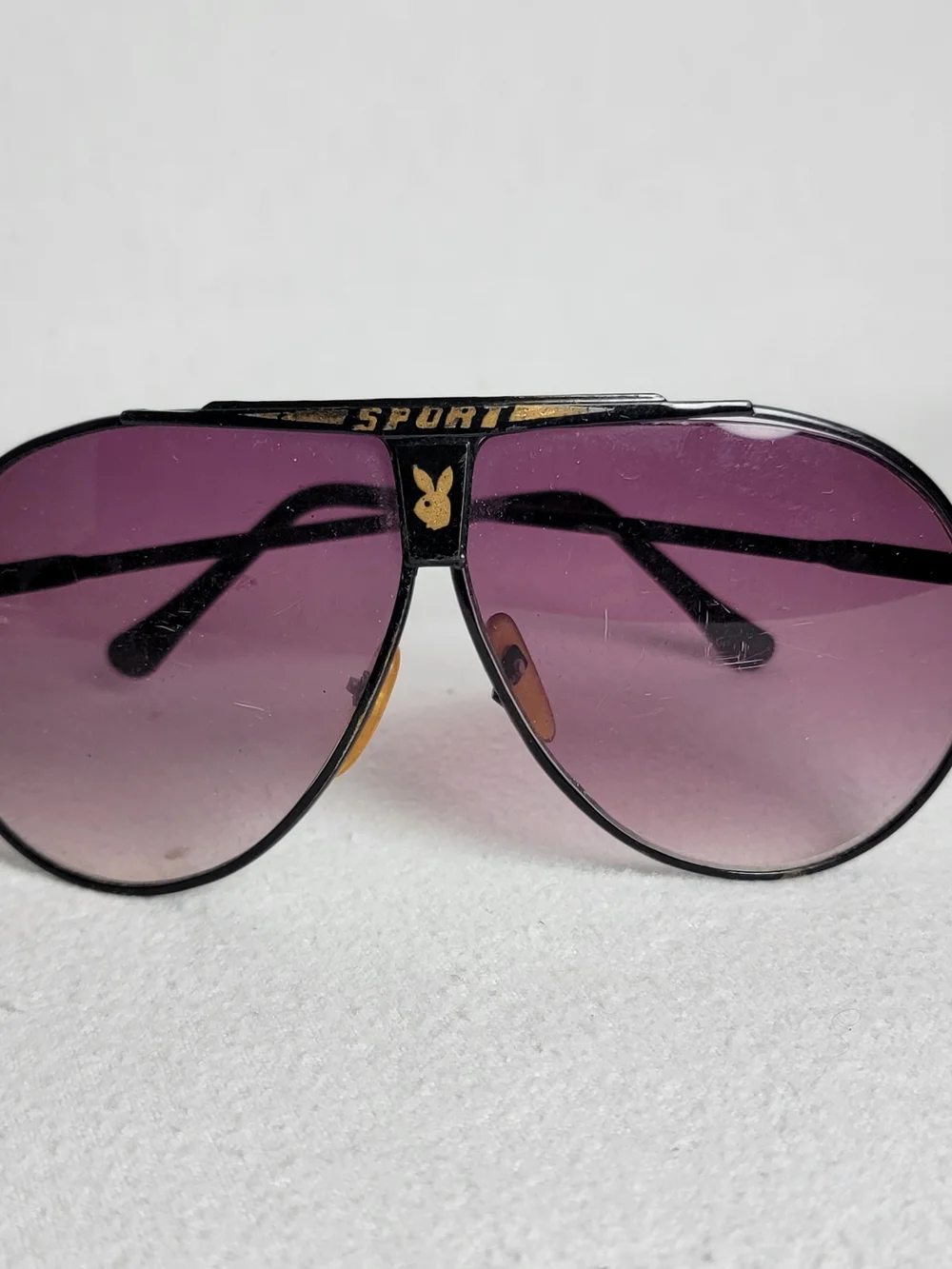 Playboy Sport Men's Aviator Sunglasses - Purple Lenses